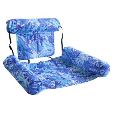 Imagem de Flutuador De Rede Para Piscina | Colchão Portátil para Água | Brinquedo Aquático Dobrável para Praia Jardim Rio Lago Aniversário Férias Acampamento Barco Piscina