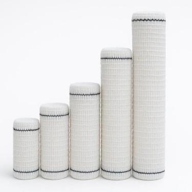 Imagem de Kit 12un Faixa Curativo Atadura Crepe Algodão 13 Fios Alta Qualidade A