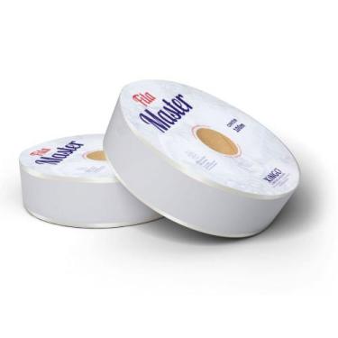 Imagem de Fita Master Decorada 3D Branco 32mm x 100m, Xingó. - Xingó Embalagens