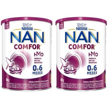 Imagem de Fórmula Infantil Nestlé Leite Comfor 1 NAN  - 800g 2 Unidades