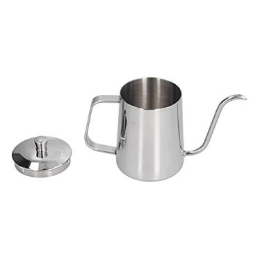 Imagem de Premium 304 Kettle de café de pegaço de aço inoxidável de aço inoxidável 600 ml sobre maconha controle de fluxo de água preciso para baristas domésticas e amantes de café