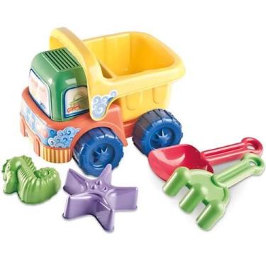 Imagem de Caminhão Grande Para Praia Areia Brinquedo Com Pazinha - Toys