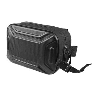 Imagem de Vaveren Bolsa para quadro frontal de bicicleta, mochila para ciclismo de montanha, 3L, resistente a arranhões, multiuso, bolsa de guidão de bicicleta, de, Preto