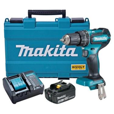 Imagem de Parafusadeira Furad. 18V DHP485Z Bateria 3Ah E Maleta Makita