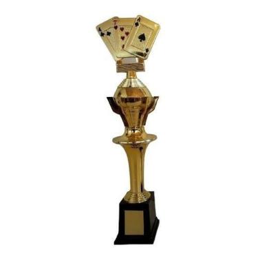 Imagem de Troféu De Baralho Truco - Brasil Gold