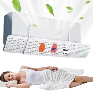 Imagem de Deflector de Ventilação AC,Defletor De Ar Condicionado Portátil E Ajustável | Suporte De Ângulo 180 Graus Substituto Sem Perfuração Para Instalação De Ventilador Aquecedor Ou Cama
