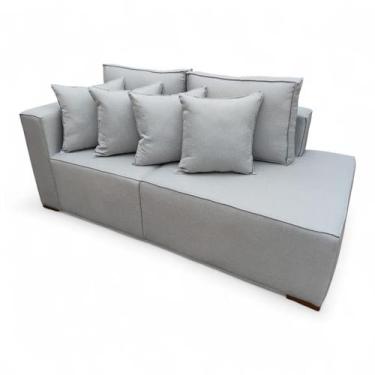 Imagem de sofá Toronto 2 lugares chese/ilha 190M - deddecor, Cinza