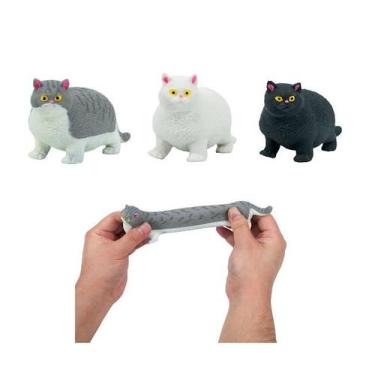 Imagem de Kit 2 Brinquedos Gato Estica E Puxa Antistress Ansiedade - DmToys