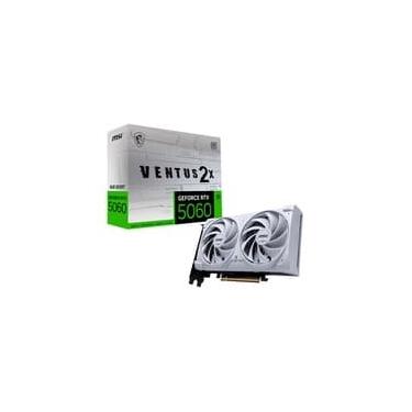 Imagem de Placa de Vídeo MSI RTX 5060 8G VENTUS 2X OC WHITE Geforce NVIDIA, 8GB, GDDR7, 128 bits, 2535 MHz, DLSS 4, Ray Tracing - G5060-8V2CW