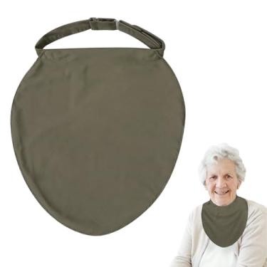 Imagem de Capa para estoma de pescoço de traqueostomia (verde militar, 1 peça)