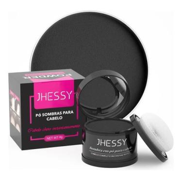 Imagem de Sombra Em Pó Correção Capilar Hair Makeup 4g Original - JHESSI, PRETO