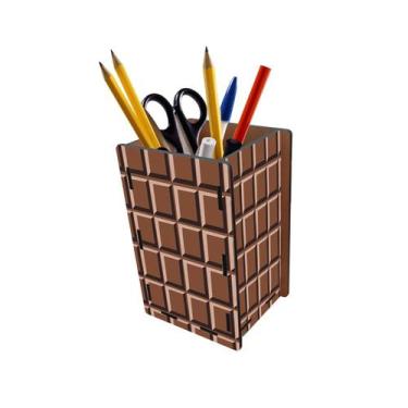 Imagem de Porta Lápis e Canetas Tablete de Chocolate - PoloCat Acessórios