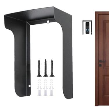 Imagem de Placa de Cobertura para Campainha | Proteção Impermeável Para Campainhas,Suporte Preciso Anti-Reflexo para Entrada, Casa, Parede, Porta, Apartamento, Segurança Doméstica