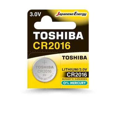 Imagem de Pilha Moeda 2016 Toshiba Lithium 3V 1 Unidade- CR2016