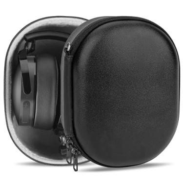 Imagem de Geekria Capa ProShell compatível com Skullcandy Crusher EVO, Crusher ANC, Hesh 3 para fones de ouvido dobráveis sobre a orelha, bolsa de transporte de viagem de capa dura protetora de substituição com armazenamento de cabo (preto)