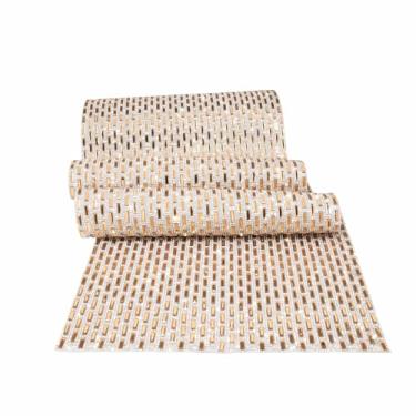 Imagem de Sparkles Home Caminho De Mesa Park Avenue, Pedras Vidro Retangulares Deslumbrantes Emolduradas Com Pequenos Strass, Para Decoração Jantares Formais, Eventos E Casamentos, Topázio, 72", Vendido Indiv