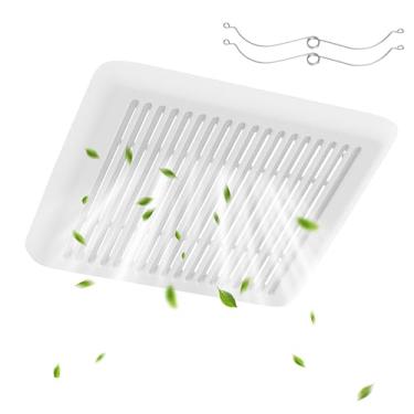 Imagem de FGR300 Capa de grade de ventilação de banheiro com molas compatível com exaustores de banheiro Broan Nutone Invent Series, Dimensões da tampa de 28 cm x 30 cm para exaustores com tamanho de caixa de