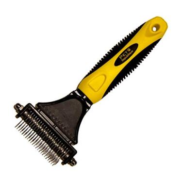 Imagem de Pet Republique Ferramenta Matt Splitters – Removedor de tapete eficaz e pente de desmatamento para cães de pelo comprido, gatos, coelhos – Design regular de 12 + 23 dentes