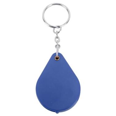 Imagem de Keychain Dobrável, de Lupa de Bolso 10x de Chaves Dobráveis ​​de Mão Dobrável para Leitura de Moedas Hobby Travel, Linfiers (Azul)