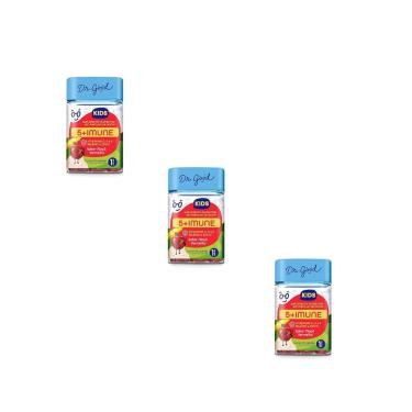 Imagem de Kit 3 Fini 5+Imune Kids Sabor Maça 3x30 Gomas Dr Good-Unissex