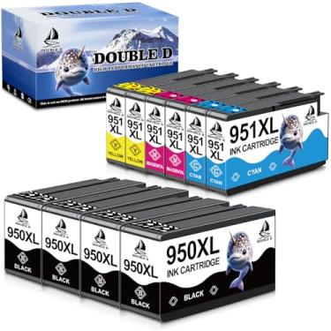 Imagem de DOUBLE D Cartuchos de tinta 950 951XL, substituição para HP 950XL 951XL, compatível com impressoras OfficeJet Pro 8610 8600 8615 8620 8625 8100 276dw 251dw, pacote com 10 (4preto, 2ciano, 2magenta