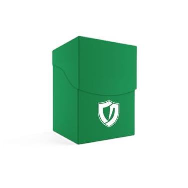 Imagem de Deck Box Verde para 100 Cartas Cartinhas Protetor de Coleção Baralho Proteção Central Acessórios Qualidade Command Box