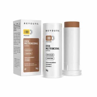 Imagem de Protetor Solar Beyoung Stick Multifuncional FPS 80 Cor Bronze 14g