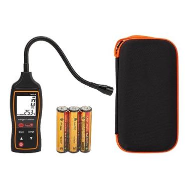 Imagem de QANYEGN Detector de gás halogênio, detector de gás halogênio, 0 a 1000ppm de alarme de vibração de luz sonora de 1000pm de ar condicionado digital testador de vazamento de refriger