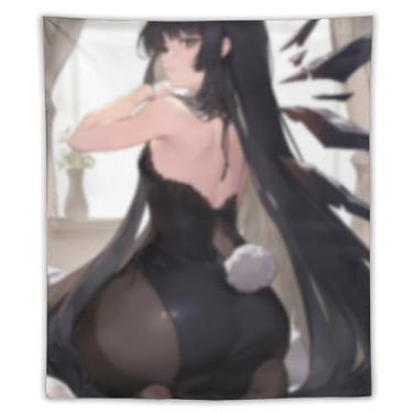 Imagem de LIEGBMEU Sexy Bikini Hot Anime Girl Tapeçaria 127.0 cmx152.4 cm Interior Exterior Wall Quilt Art Decoração de Tapeçaria Caprichosa, AF220
