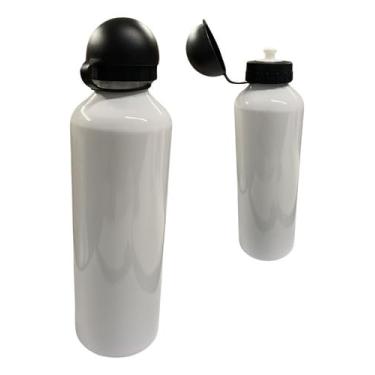 Imagem de Squeeze Bolinha Inox Branca 750ml Sublimática - 5 Unidades