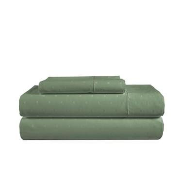 Imagem de LANE LINEN Jogo de lençol 100% algodão egípcio GG, macio e confortável, grosso, totalmente elástico, lençóis de solteiro de algodão mercerizado, sem fiapos, resistente ao desbotamento elegante Jaquard