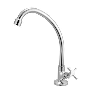 Imagem de Torneira para Cozinha de Bancada com Bica Móvel 1173 Linha Soluz Cromado Meber