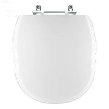 Imagem de Assento Sanitário Tampa De Vaso Branco Resina Poliester Massima Para Bacia Incepa