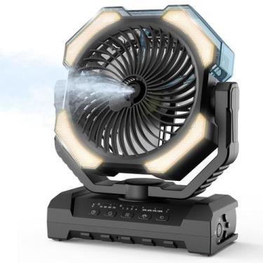 Imagem de Ventilador de nebulização de acampamento Aopircs 30000mAh com tanque d