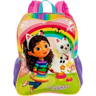 Imagem de Mochila de Costas Sestini Gabby M Fadas Rosa, Único, Rosa