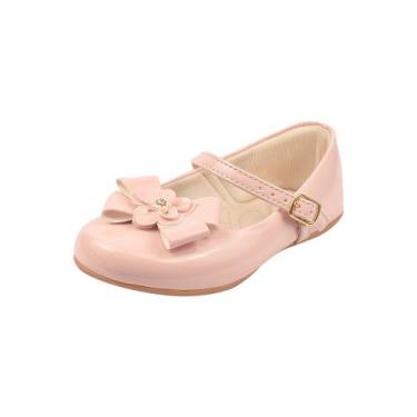 Imagem de Sapatilha Infantil Feminina Menina Laço Flor Nude - Magia de Criança, 