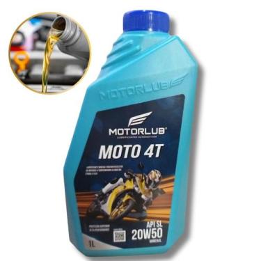 Imagem de Óleo 20w50 Moto 4t Motor Motorlub Superior Alta Proteção