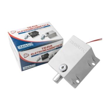 Imagem de Trava Eletromagnética Para Portão Trava Tec Aço 220v Trava Automática para Portões Esquerdo e Direito Basculantes Deslizantes e Pivotantes