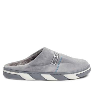 Imagem de Pantufa Masculina Beckro Cinza, Cinza, 39