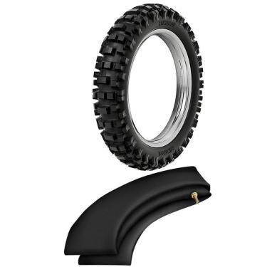 Imagem de Kit Pneu Trilha Biz 125 Pop 110i 90/100-14 49m Rmx35 Rinaldi + Camara