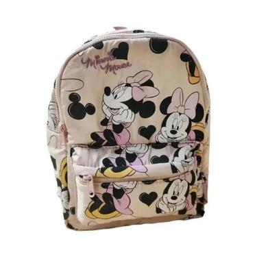 Imagem de Mochila De Lona Mickey Minnie Disney, Bolsa Escolar De Grande Capacida