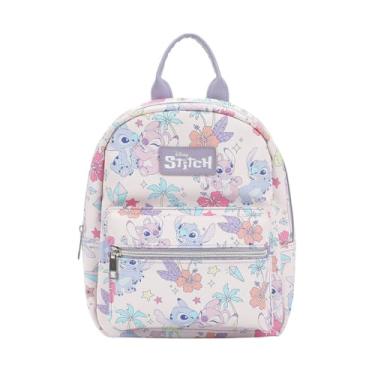 Imagem de Disney Tropical Stitch And Angel Pink All-Over Print 29.2 cm Mini Mochila