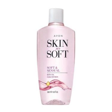 Imagem de Óleo de banho AVON Skin so Soft Soft & Sensual 500ml com óleo de argan