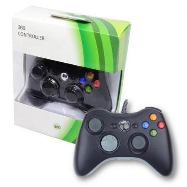 Imagem de Kit 2 Controle Xbox 360 E Pc Slim Joystick Com Fio - Concise Fashion S