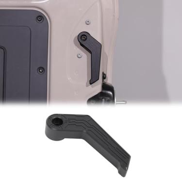 Imagem de Tumukiw Nova substituição de alça de porta traseira compatível com INEOS Grenadier 2020-2024 2025+ acessórios liga de alumínio porta porta-malas traseira guarnição alça guarnição (preto)