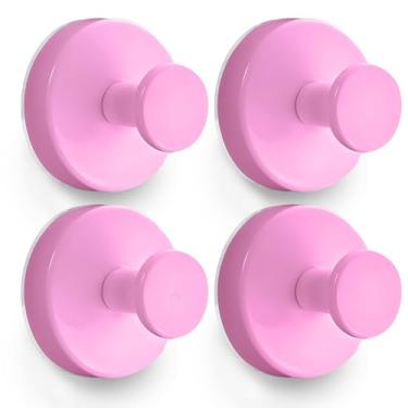 Imagem de Besti Ganchos de ventosa de chuveiro, forte poder de sucção, ganchos de toalha para porta de vidro de chuveiro, banheiro, cozinha, espelhos, azulejos, comporta até 5 kg, ideal para toalhas, roupões de