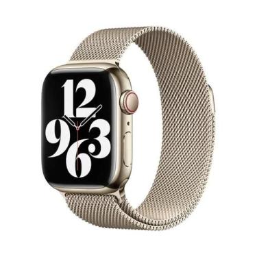 Imagem de Pulseira De Metal Milanese Loop De 44mm 40mm 45mm 41mm Para Apple Watc