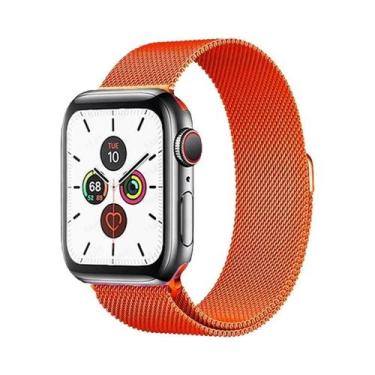 Imagem de Pulseira De Metal Milanese Loop De 44mm 40mm 45mm 41mm Para Apple Watc