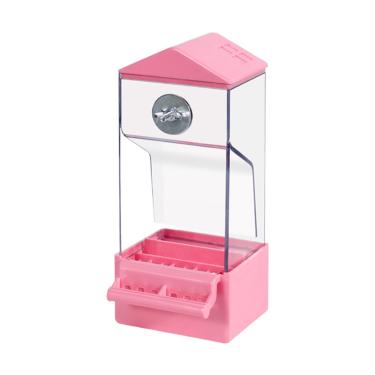 Imagem de Rrlihjgu Alimentador De Papagaios - Comedouro Automático Para Exterior de Gaiola,Recipiente Transparente para Aves e Animais para Canário Calopsita Tordo,Varanda Terraço Pátio Cerca de Quintal