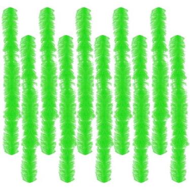 Imagem de Conjunto de fantasias fofas verdes de 1,5 m Feather Boas Gvhntk